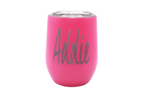 Personalized Insulated Stemless Tumbler with Lid and Name